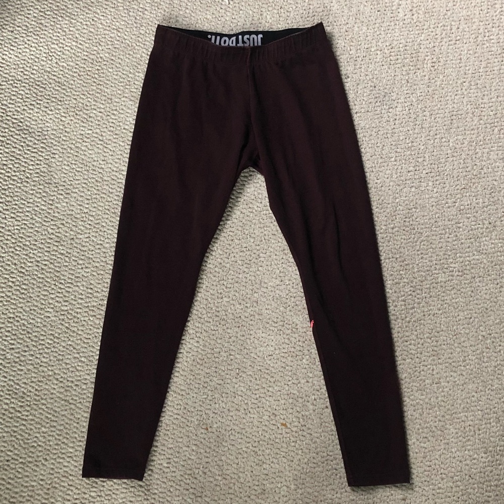 NIKE maroon and pink leggings